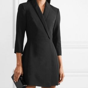 Alice and Olivia black tuxedo/suit wrap dress size 0.